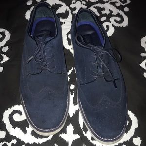 Blue suede shoes